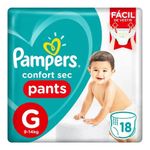 FRALDA PAMPERS PANTS G 18UN
