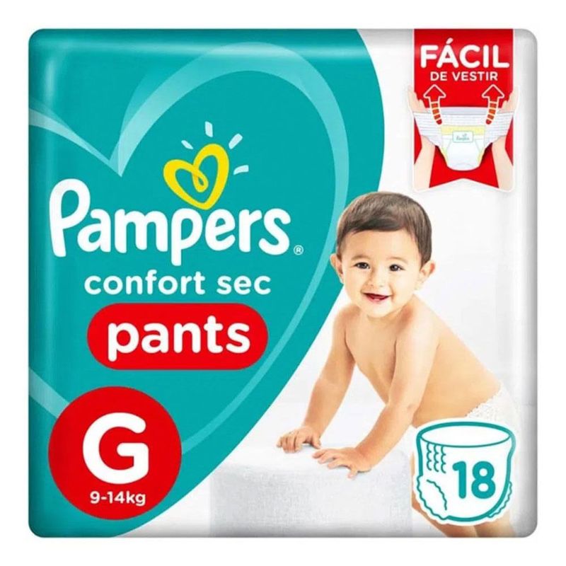 FRALDA PAMPERS PANTS G 18UN
