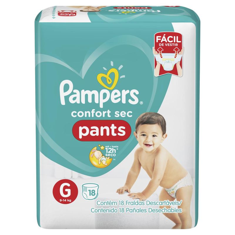 FRALDA PAMPERS PANTS G 18UN