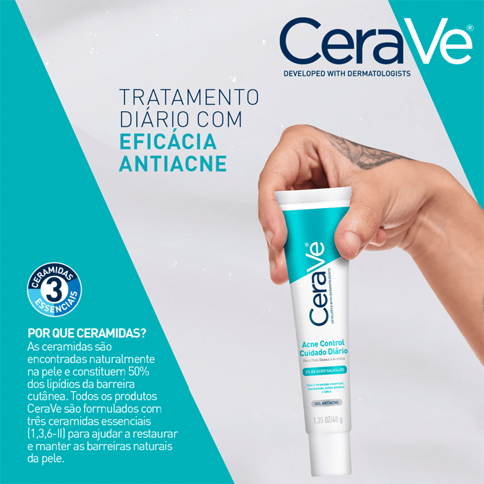 CERAVE ACNE CONTROL GEL CUIDADO DIARIO 40G