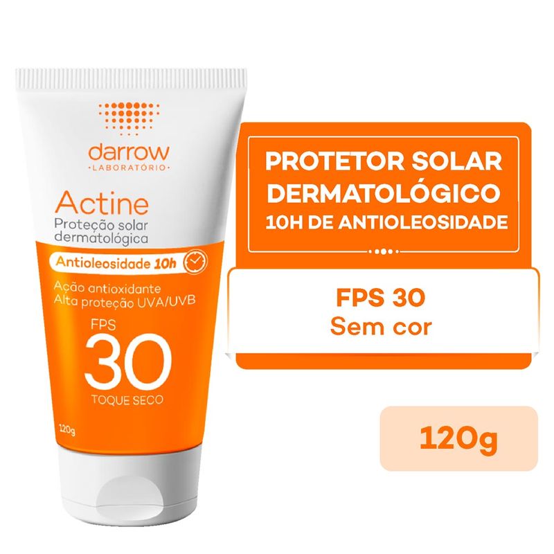 ACTINE PROTETOR SOLAR SEM COR FPS30 120G