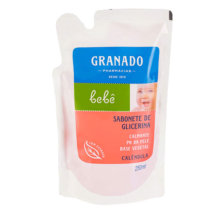 SABONETE LIQUIDO GRANADO BEBE CALENDULA REFIL  250ML