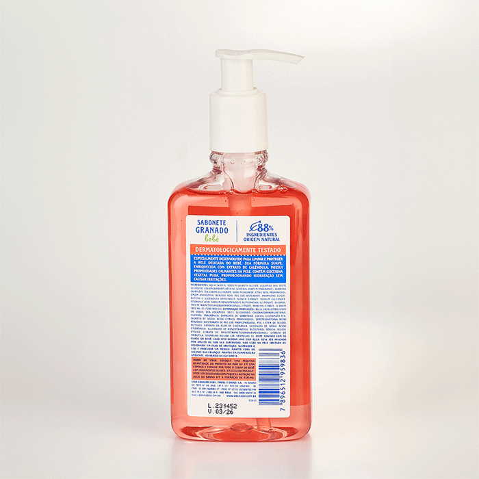 SABONETE LIQUIDO GRANADO BEBE CALENDULA 250ML