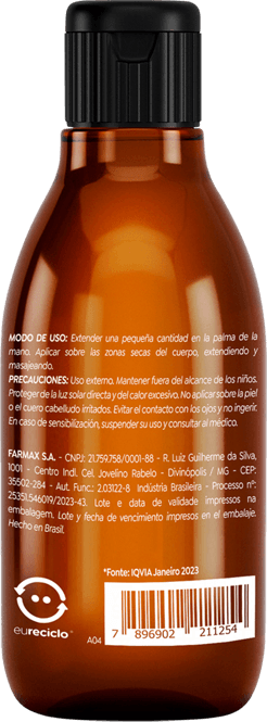 OLEO SEMENTE DE UVA FARMAX CAPILAR E CORPO 100ML