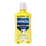 CEPACOL ENXAGUATORIO BUCAL MENTA FUSION LEVE500ML PAGUE350ML