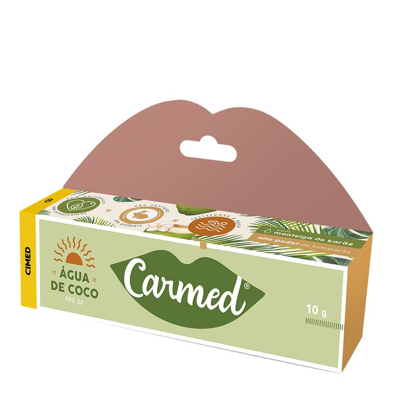 CARMED HIDRATANTE LABIAL SABOR AGUA DE COCO FPS 30 10G