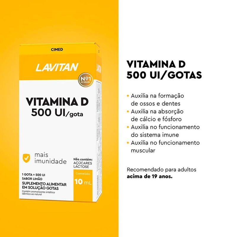 LAVITAN VITAMINA D 500UI 10ML