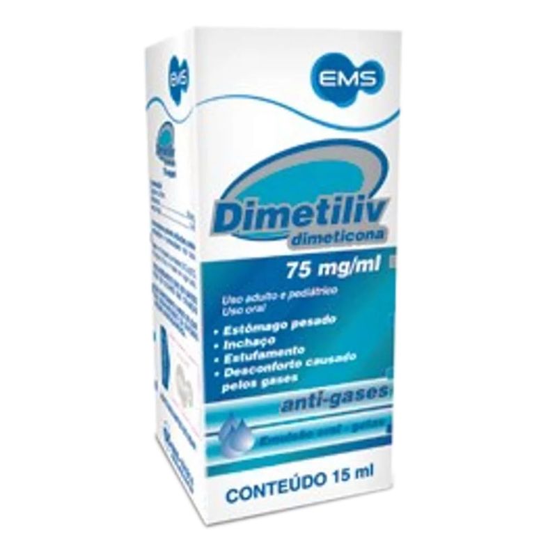 DIMETILIV 75MG/ML GOTAS MORANGO 15ML