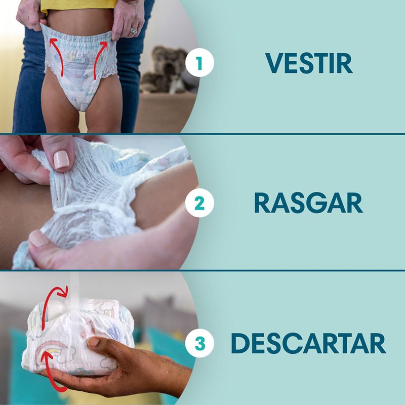 FRALDA PAMPERS PANTS M 34UN