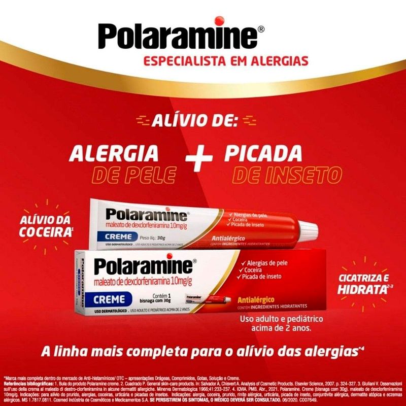 POLARAMINE 10MG/G CREME 30G