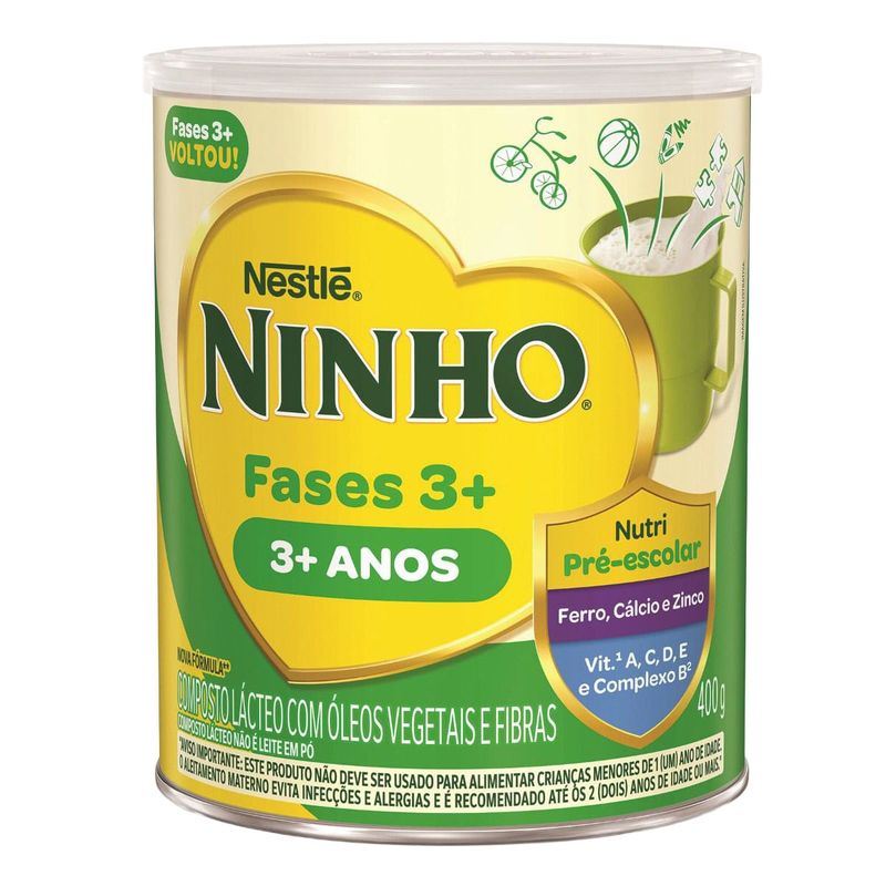 LEITE NINHO FASES 3+ 400G