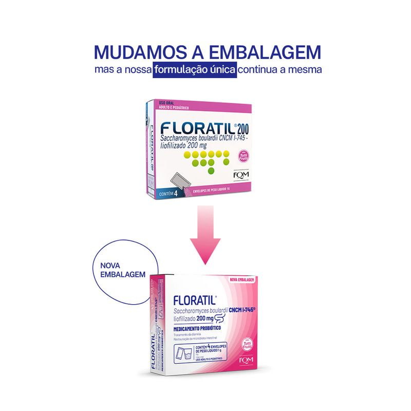 FLORATIL 200MG 4ENVELOPES