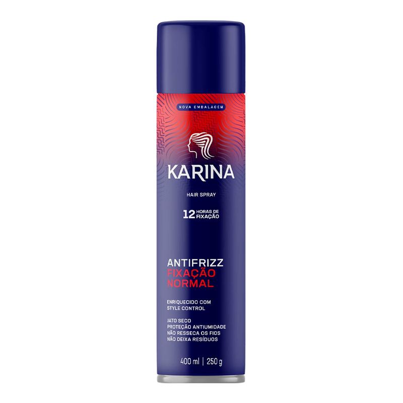 KARINA HAIR SPRAY FIXAÇAO NORMAL 400ML