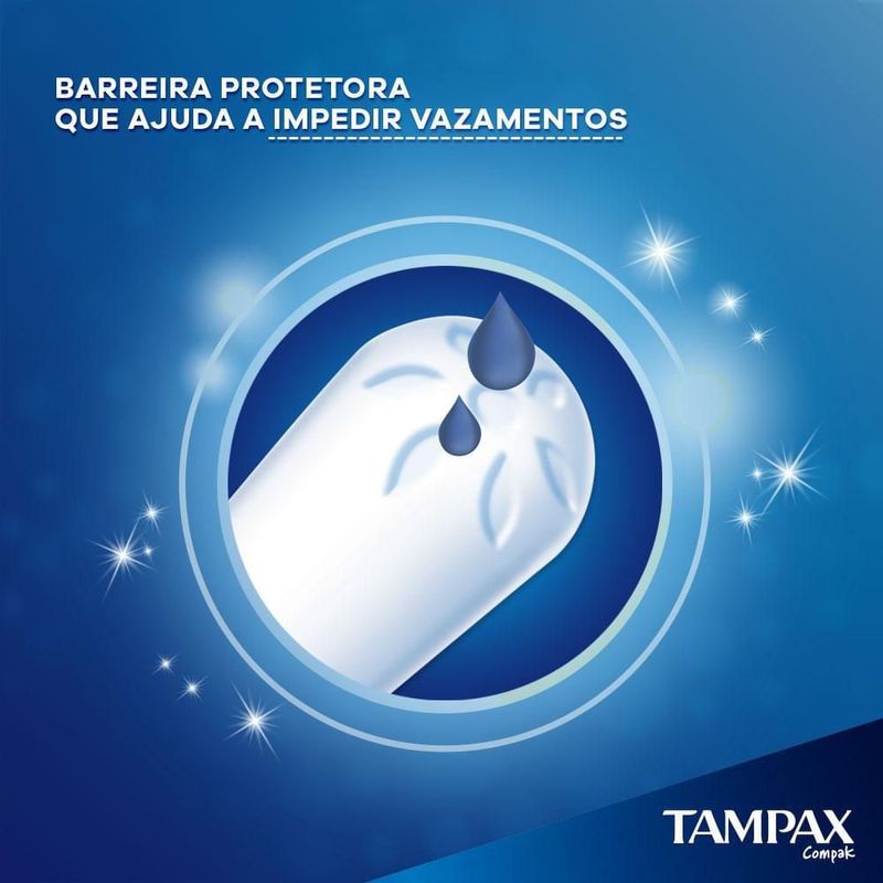 ABSORVENTE TAMPAX COMPAK SUPER 8UN