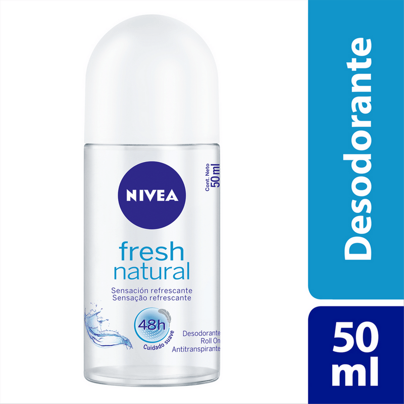 NIVEA DESODORANTE ROLL ON FRESH NATURAL 50ML