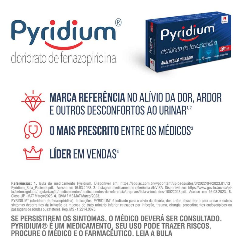 PYRIDIUM 200MG 18DRG