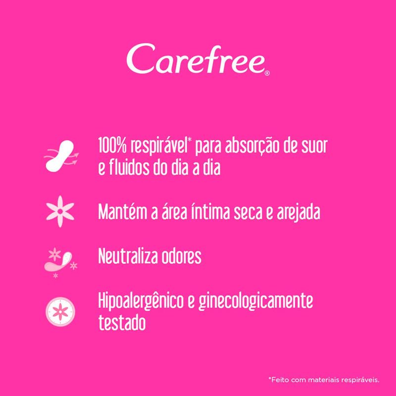 PROTETOR DIARIO CAREFREE BRISA SEM PERFUME 40UN