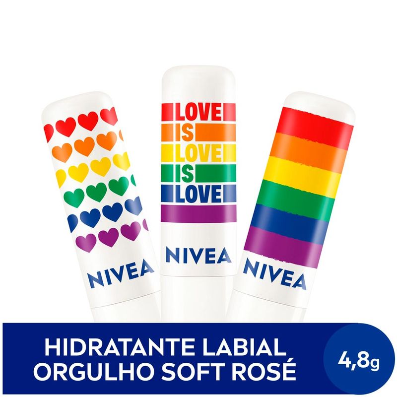 NIVEA PROTETOR LABIAL SROSE ORGULHO 4,8G