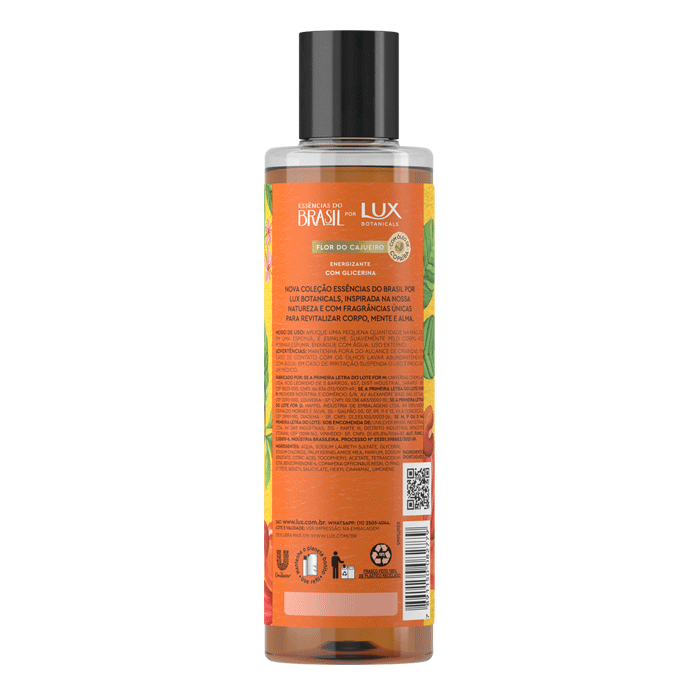 SABONETE LIQUIDO PARA AS MAOS LUX FLOR DO CAJUEIRO 300ML