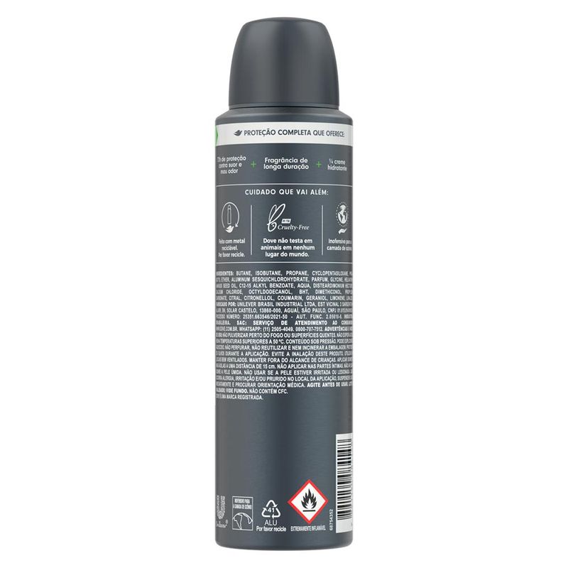 DOVE DESODORANTE AE MEN+ LIMAO E SALVIA 150ML
