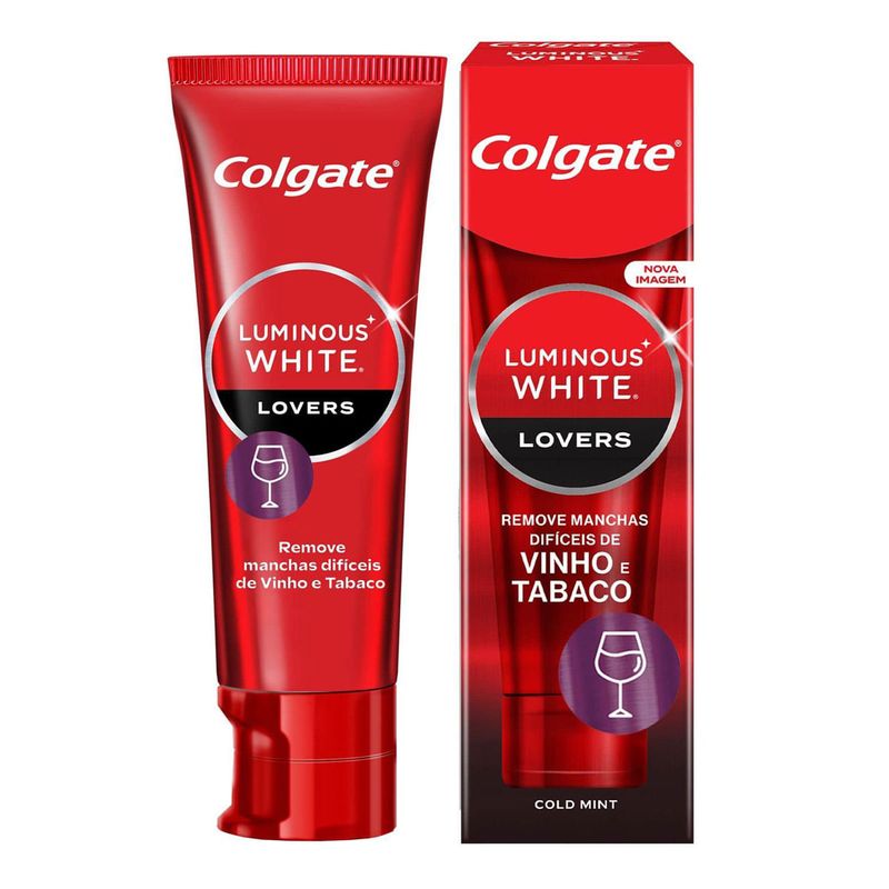 CREME DENTAL COLGATE LUMINOUS WHITE LOVERS MANCHAS DE VINHO