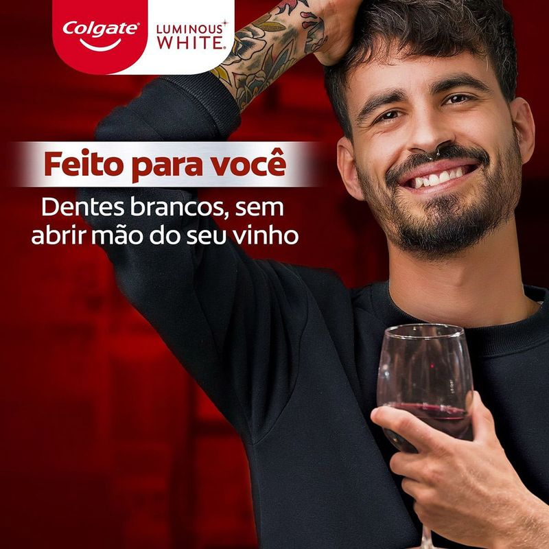 CREME DENTAL COLGATE LUMINOUS WHITE LOVERS MANCHAS DE VINHO