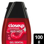 GEL DENTAL CLOSE UP LIQUIFRESH RED HOT 100G