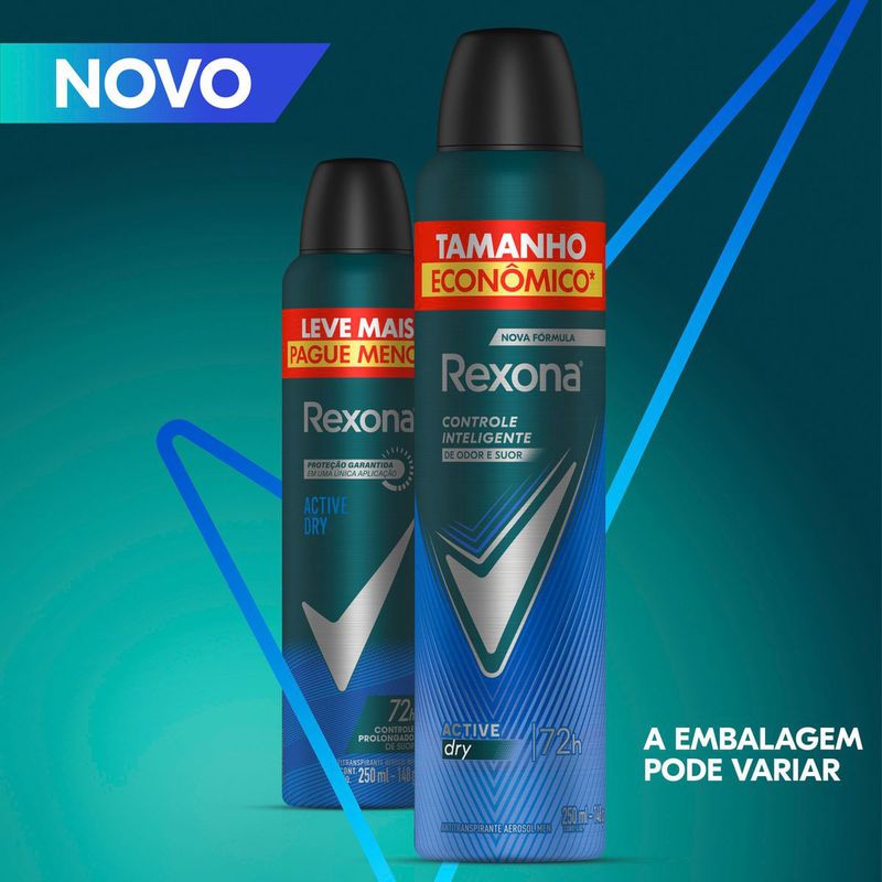 DESODORANTE REXONA AE MEN ACTIVE DRY 72H 250ML