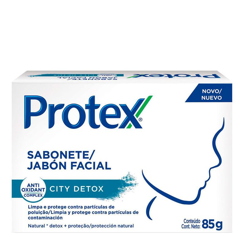 SABONETE PROTEX FACIAL CITY DETOX 85G