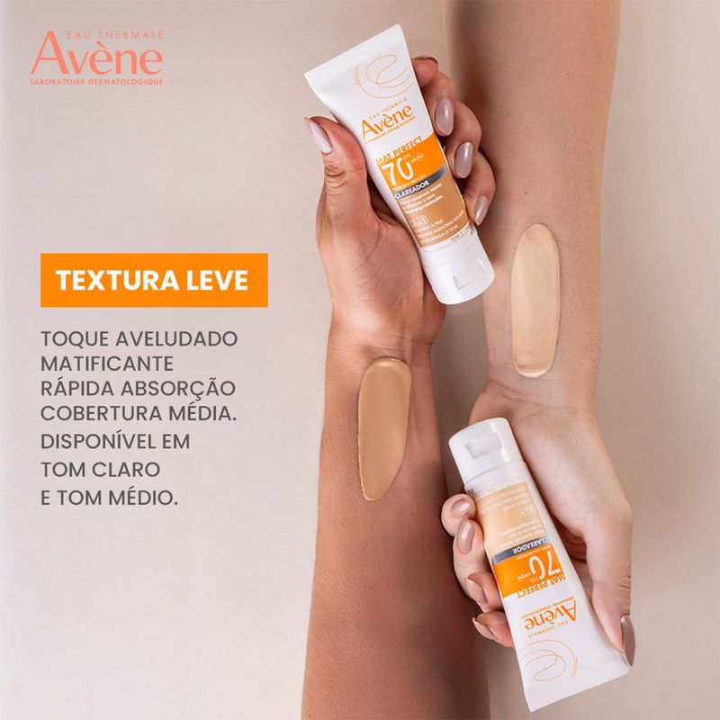 AVENE MAT PERFECT FLUIDO CLAREADOR COR CLARA FPS70 40G