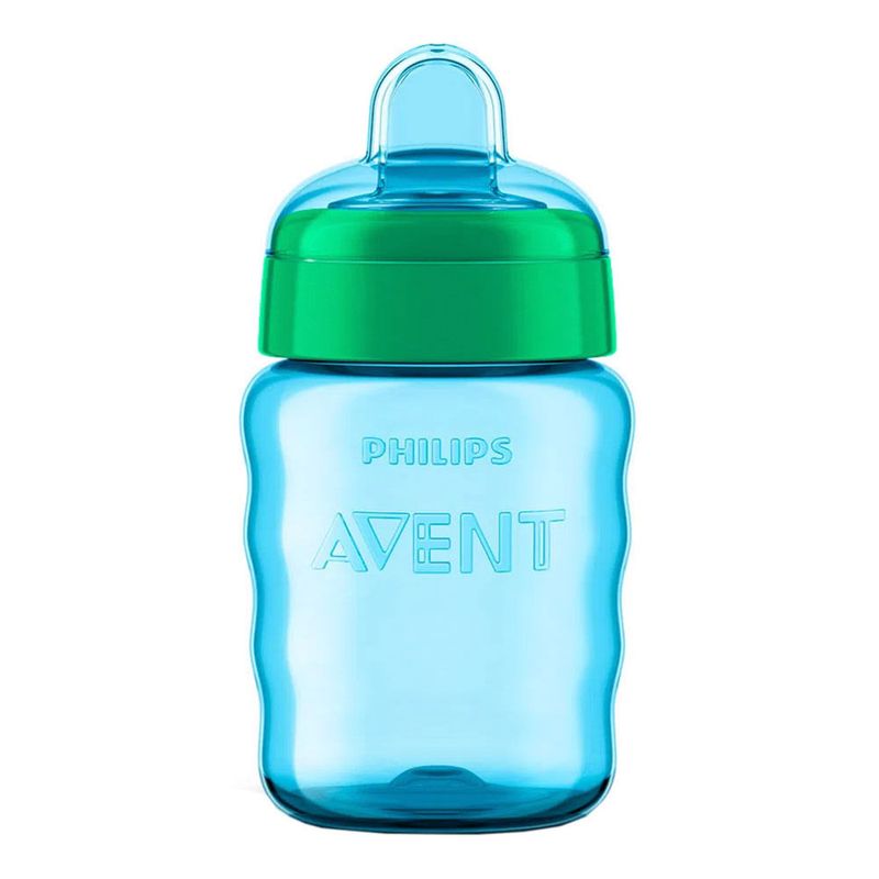 COPO PHILIPS AVENT EASY SIP BICO SILICONE VERDE E AZUL 260ML