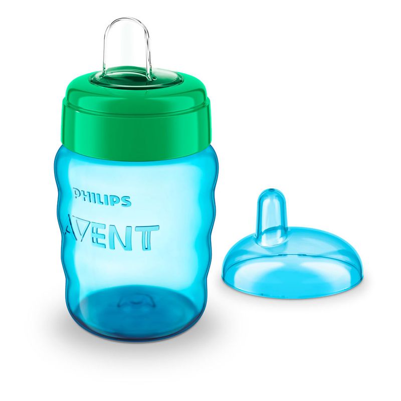 COPO PHILIPS AVENT EASY SIP BICO SILICONE VERDE E AZUL 260ML