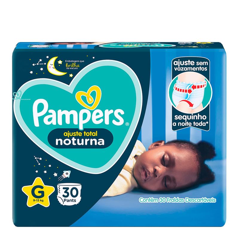 FRALDA PAMPERS PANTS NOTURNA G 30UN