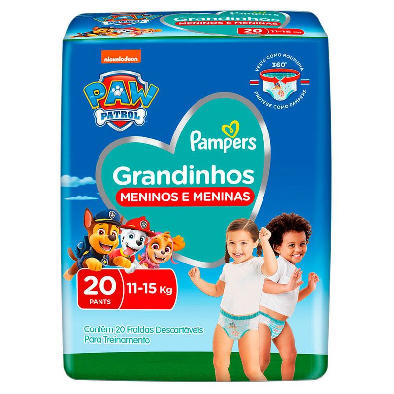 FRALDA PAMPERS PANTS GRANDINHOS 20UN