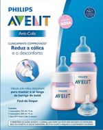 KIT MAMADEIRA AVENT ANTI COLICA 125/260ML+BICO N4 ROSA