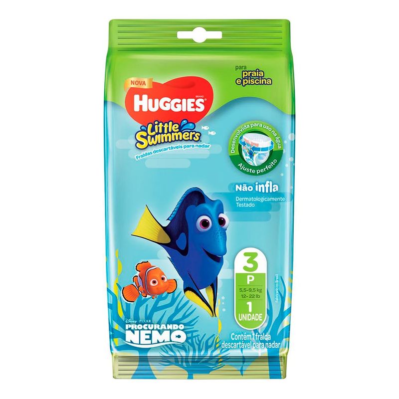 FRALDA HUGGIES LITTLE SWIMMERS P 1UN(KIM)-2