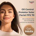 EUCERIN SUN PROTETOR SOLAR OIL CONTR TINTED MEDIO FPS70 50ML