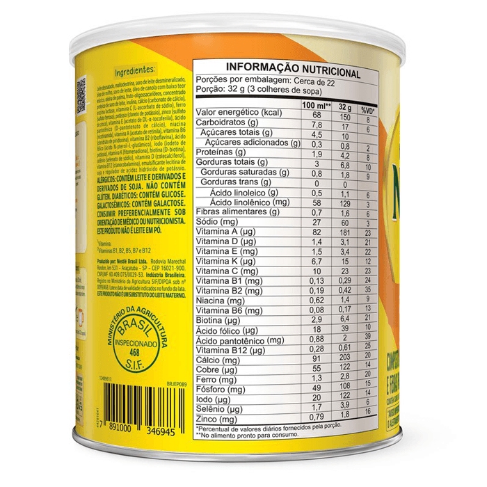 LEITE NINHO FASES ZERO LACTOSE 700G