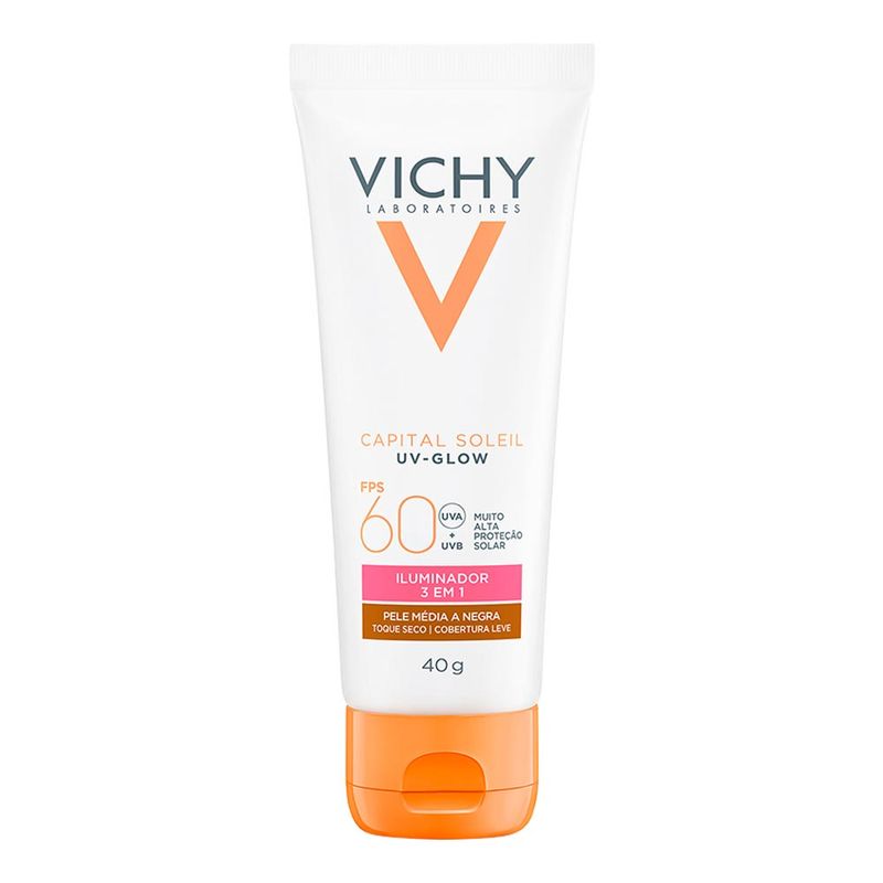 VICHY CAPITAL SOLEIL PROTETOR SOLAR GLOW FPS60 PELE MEDIA A