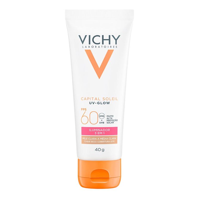 VICHY CAPITAL SOLEIL PROTETOR SOLAR GLOW FPS60 PELE CLARA ME