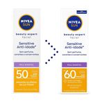 NIVEA SUN BEAUTY EXPERT PROTETOR SOLAR FACIAL PELE SENSIVEL