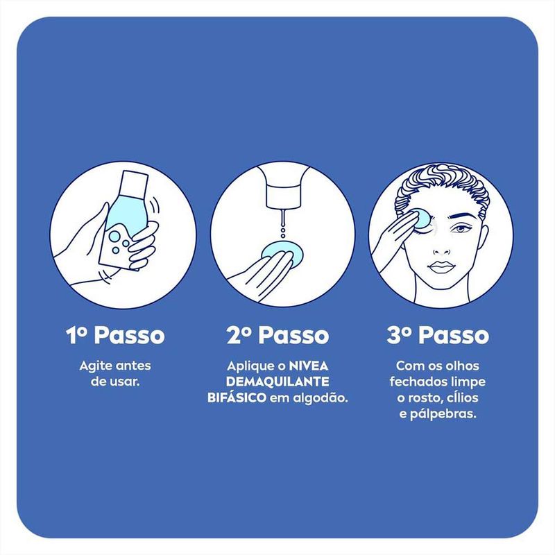 NIVEA VISAGE DOUBLE EFFECT DEMAQUILANTE BIFASICO PARA ROSTO
