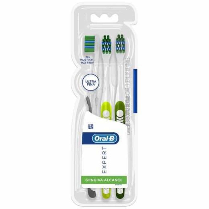 ESCOVA DENTAL ORAL B EXPERT GENGIVA ULTRAFINA 3UN