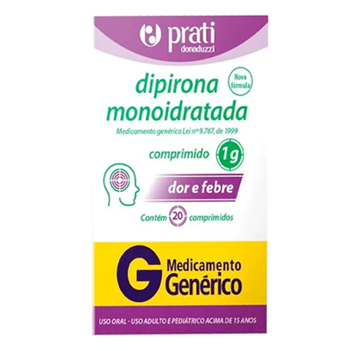 DIPIRONA PRATI 1G 20CPR GEN