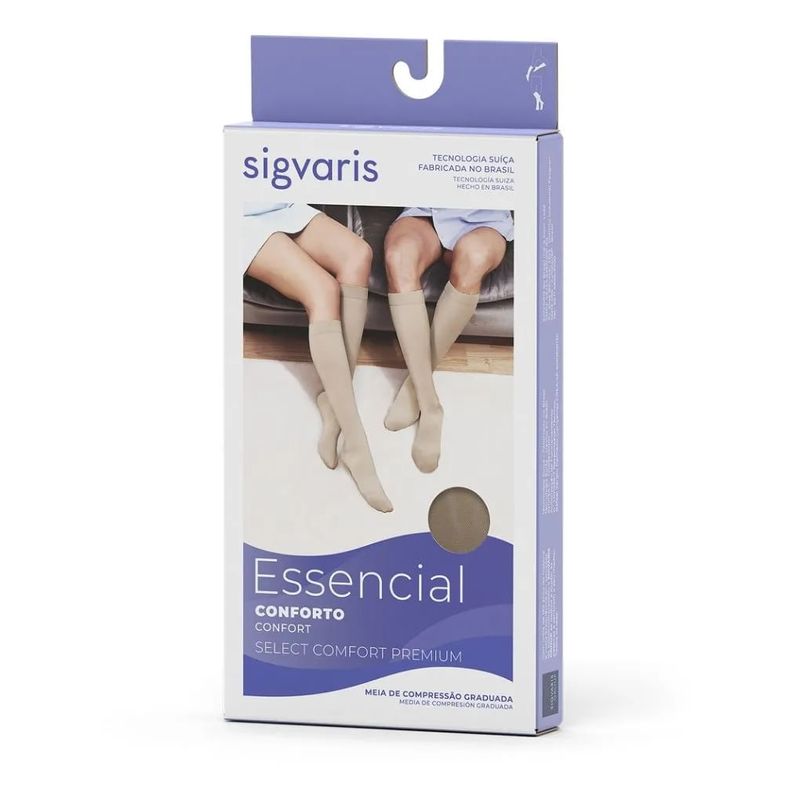 MEIA 3/4 SIGVARIS COMPRESSAO 20-30MMHG SELECT COMFORT PREMIU