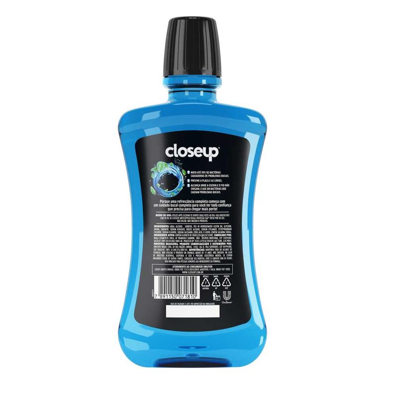 CLOSE UP ENXAGUATORIO BUCAL PROTEÇAO 360 FRESH ICE 500ML
