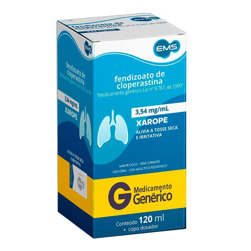 CLOPERASTINA, FENDIZOATO EMS XAROPE 120ML GEN