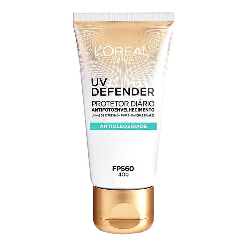 PROTETOR SOLAR FACIAL LOREAL ANTIOLEOSIDADE UV DEFENDER FPS6