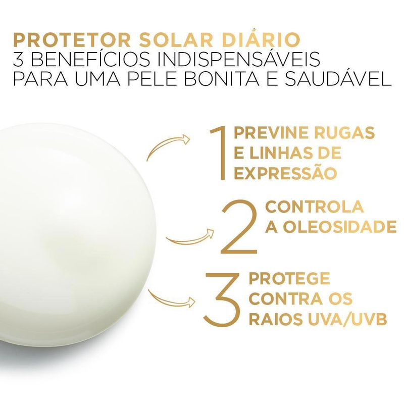 PROTETOR SOLAR FACIAL LOREAL ANTIOLEOSIDADE UV DEFENDER FPS6