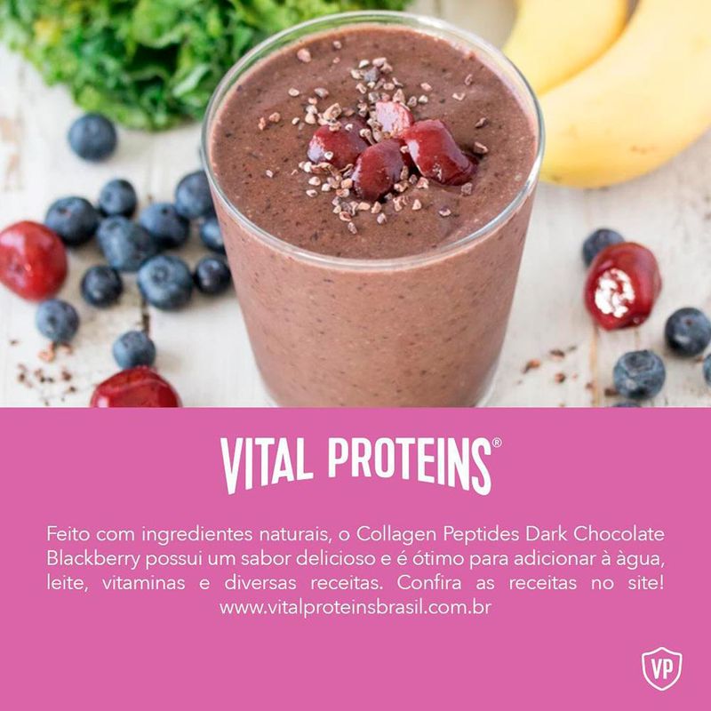 VITAL PROTEINS COLLAGENS PEPTIDES DARK CHOCOLATE E BACKBERRY
